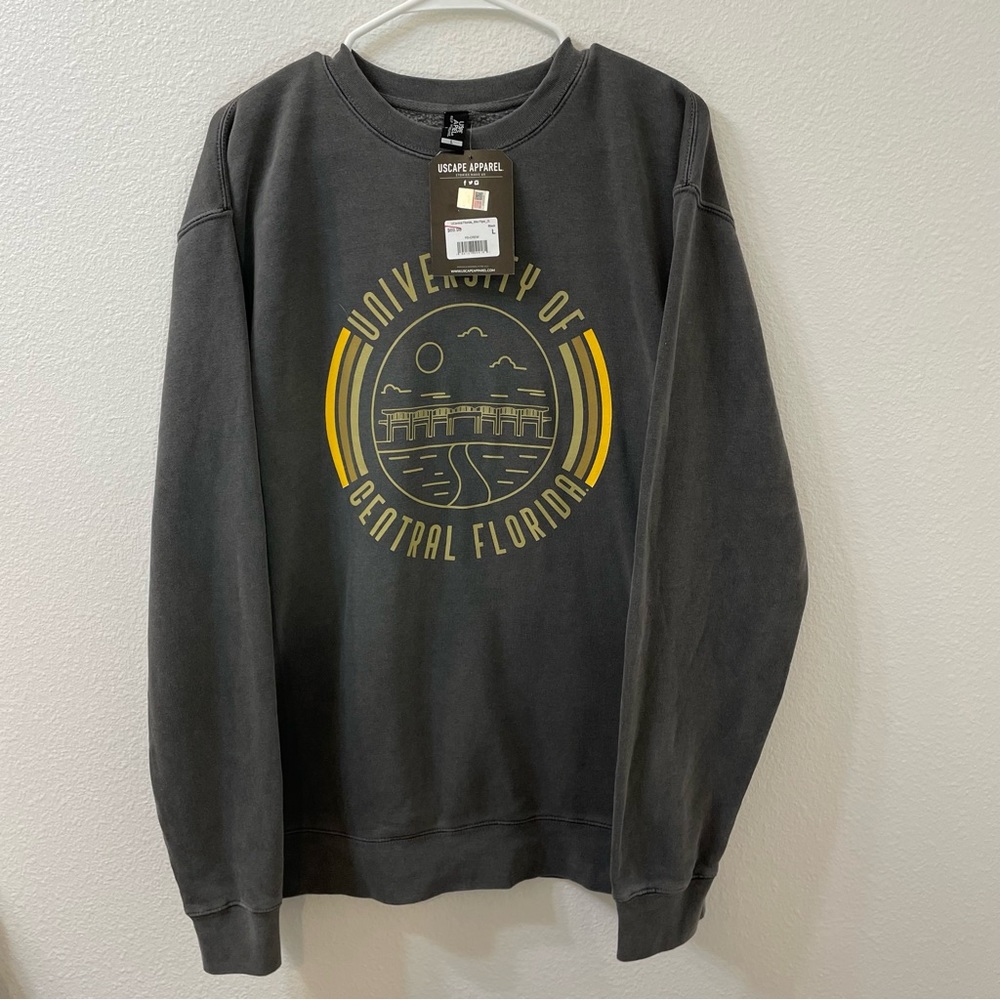 USCAPE UCF Knights Millican hall pullover sweatshirt gray gold New With tag